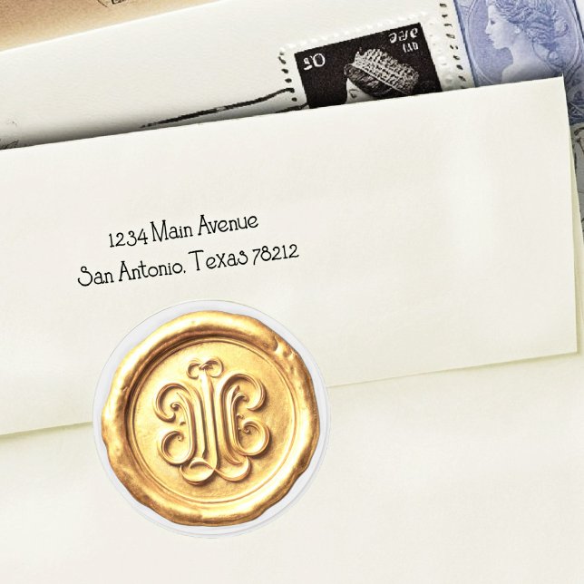 Faux Wax Seal Deep Impression Gold 2 (Creator Uploaded)