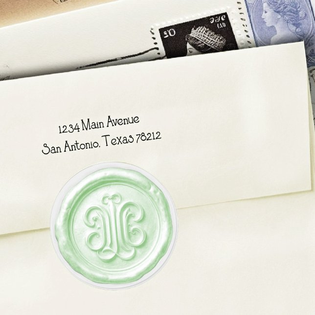 Faux Wax Seal Deep Impression Mint Green (Creator Uploaded)