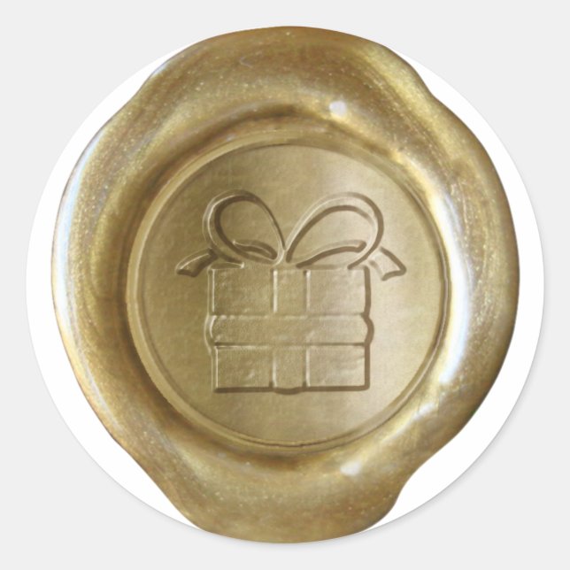 Faux Wax Seal - Gold - GIFT (Front)