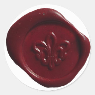 Faux Wax Seal in Red