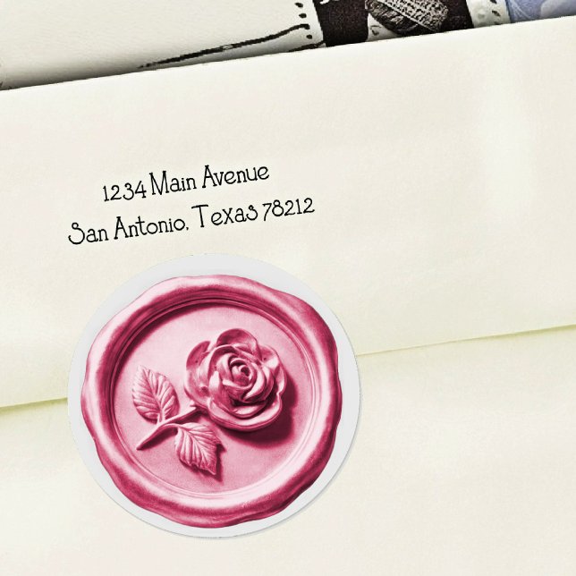 Faux Wax Seal Pink 3 Rose 2 Deep Impression (Creator Uploaded)