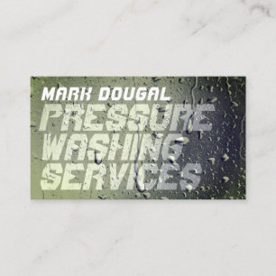 Faux wet surface  business card