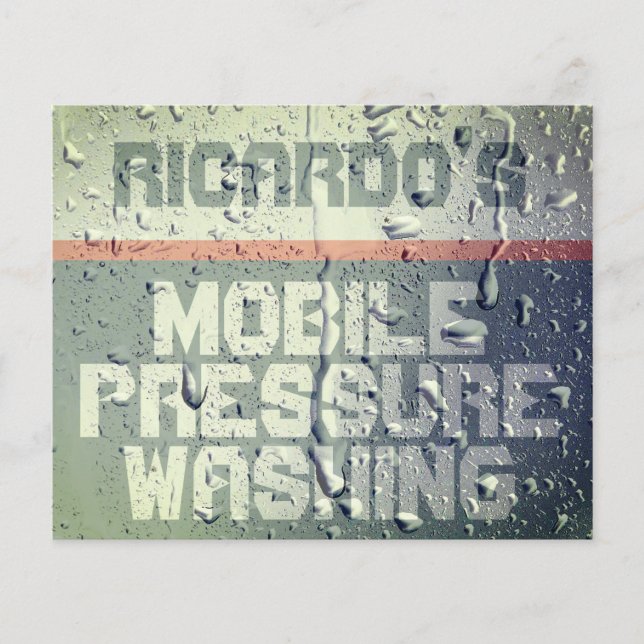 Faux wet surface texture  flyer (Front)