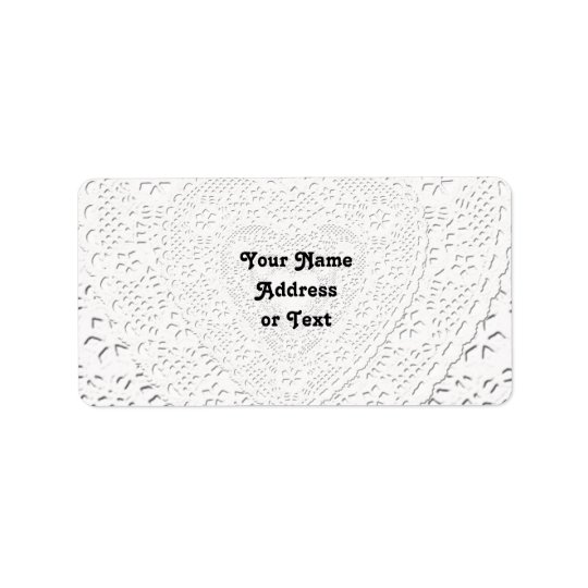 Faux White Lace Fabric Background