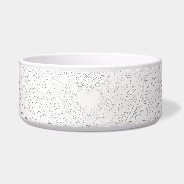 Faux White Lace Fabric Background (Front)