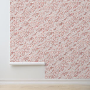 Faux White Lace Fishnet Wallpaper