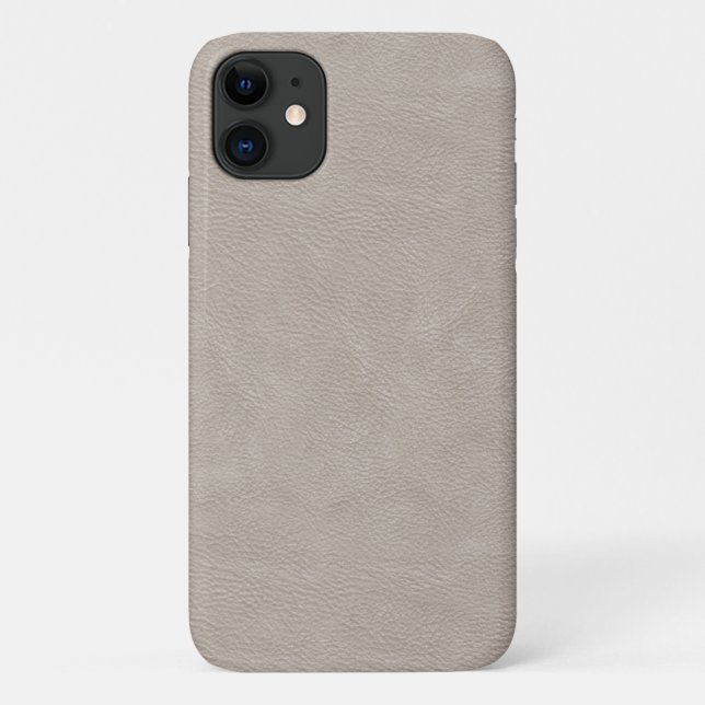 Faux White Leather Case-Mate iPhone Case (Back)