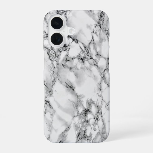 Faux White Marble iPhone Case (Back)