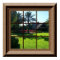 Faux Window Scene Tropical Peaceful Landscape
