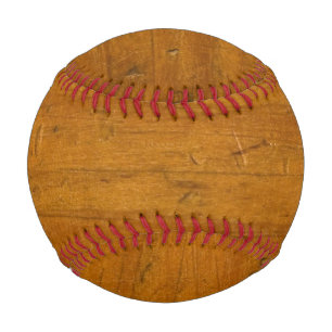 Faux Wood Baseball