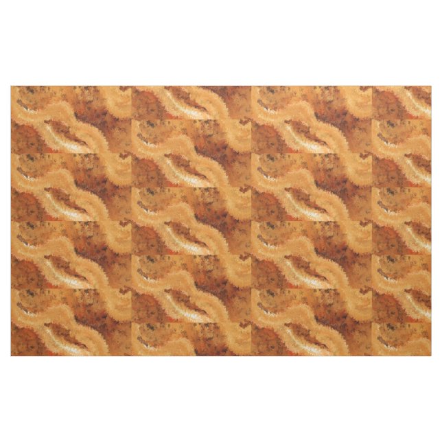 Faux Wood Burled Walnut Pattern  Fabric (Yard)