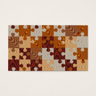Faux wood jigsaw puzzle