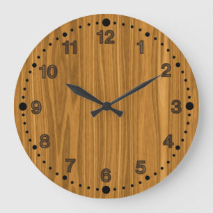 Faux Wood Look Horloge pour les travailleurs du bo
