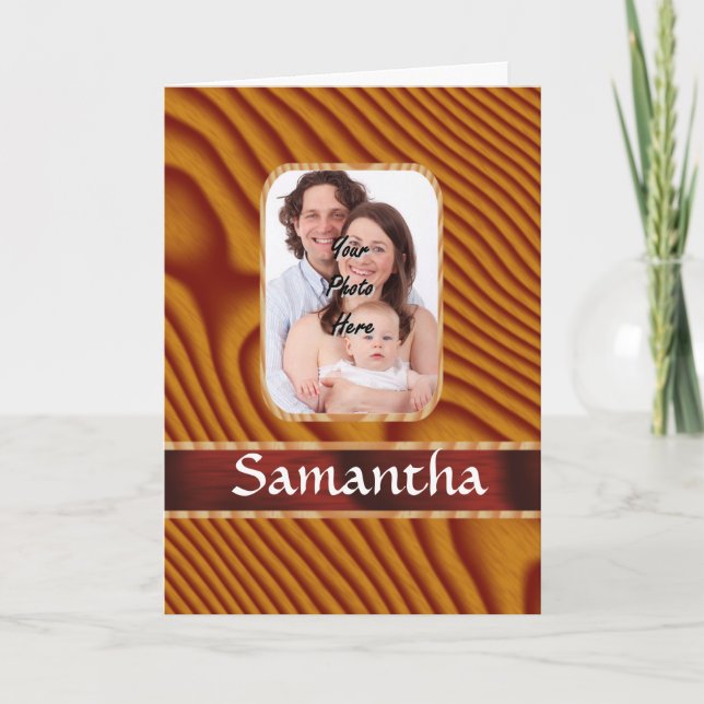 Faux wood photo template (Front)