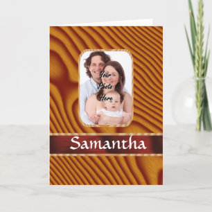 Faux wood photo template
