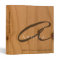 Faux Wood Texture Monogram Rustic