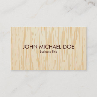 Faux Wood Texture Woodworking Professional Artisan Business Card