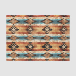 Faux wood tiled Western pattern decoupage Tissue Paper