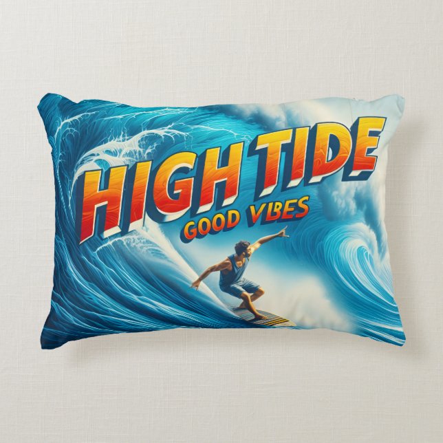 Faux Wrapped Canvas Print Accent Pillow (Front)