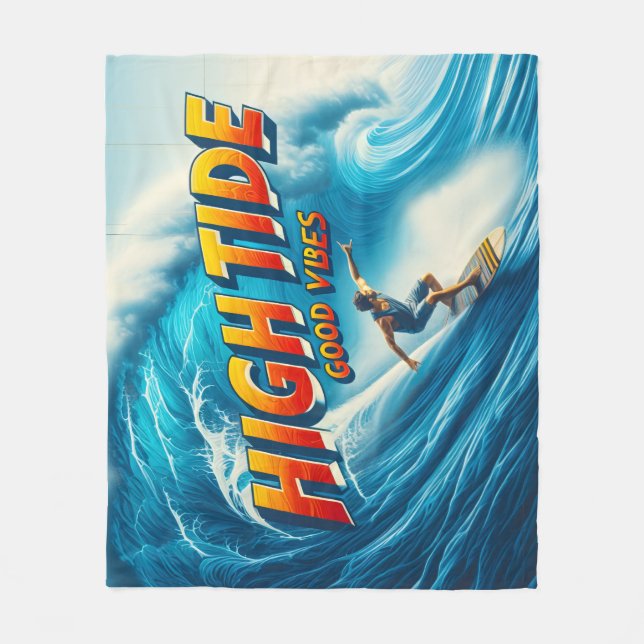 Faux Wrapped Canvas Print Fleece Blanket (Front)