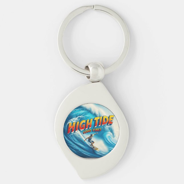 Faux Wrapped Canvas Print Keychain (Front)