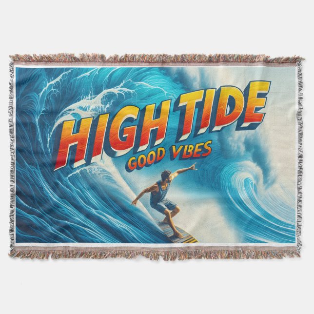 Faux Wrapped Canvas Print Throw Blanket (Front)