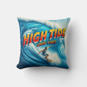 Faux Wrapped Canvas Print Throw Pillow