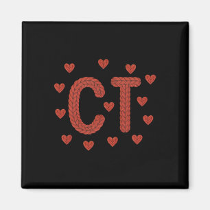 Faux Yarn Crochet Ct Tech Ct Technologist Cat Scan Magnet