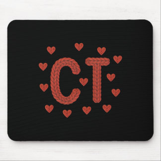 Faux Yarn Crochet Ct Tech Ct Technologist Cat Scan Mouse Pad