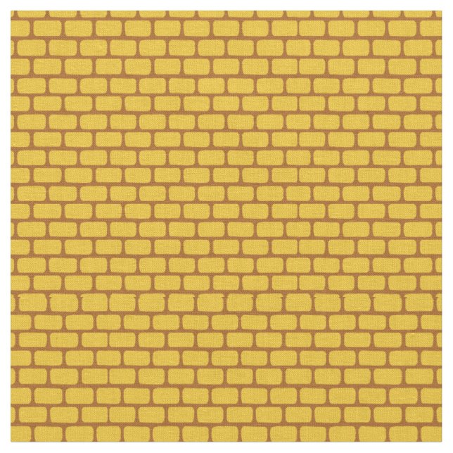 Faux Yellow Brick Fabric (Close Up)