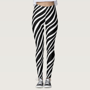 FAUX ZEBRA BOLD ANIMAL PRINT LEGGINGS