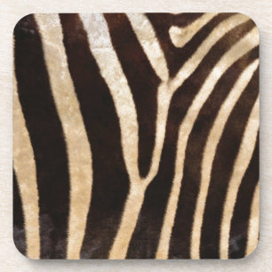 faux zebra print coaster