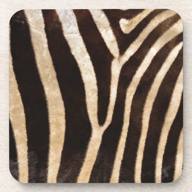 faux zebra print coaster (Front)