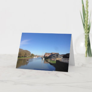 Faversham Creek, England, with Paddle Boarder Card