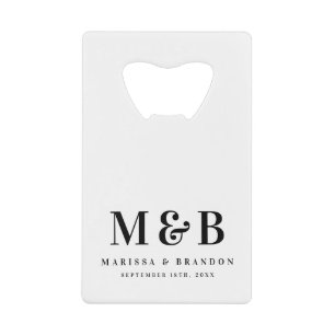 Faveurs de mariage personnalisées avec monogramme