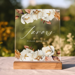 Faveurs florales d'automne rustiques Faveurs de ma