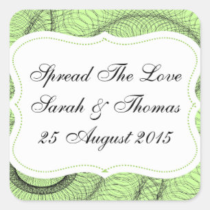 Faveurs Mariage Jam Jar Étiquettes Étaler L'Amour