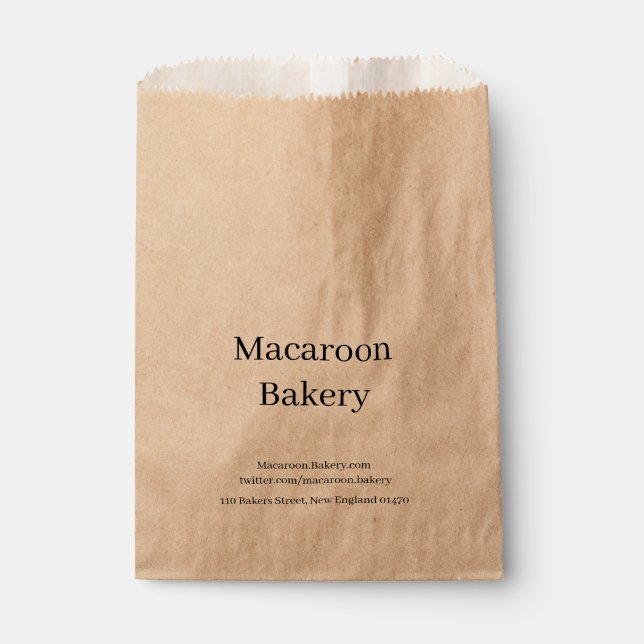 Favor Bags - Macaroon Design (Front)