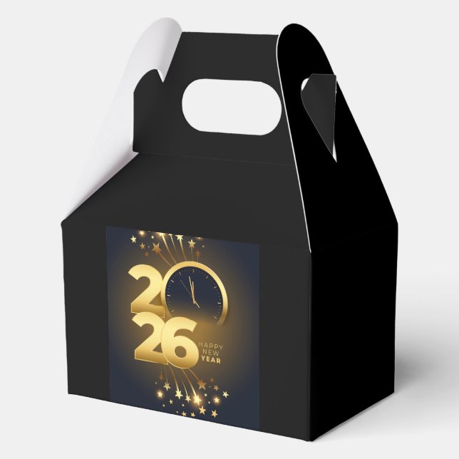 Favor Box-Happy New Year 2026  Box (Front)