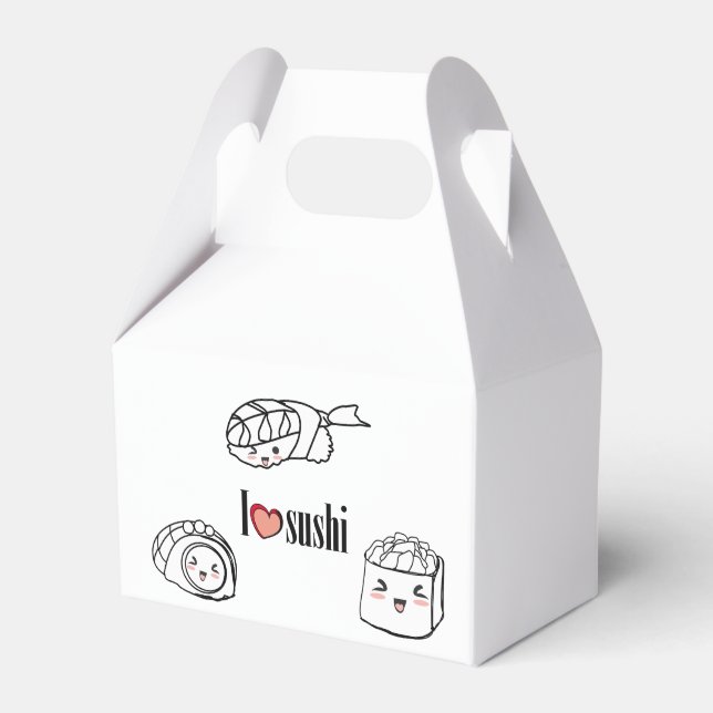Favor Box - I love Sushi (Front Side)
