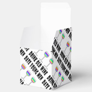 FAVOR BOXES - DRINK OLD WINE, DATE YOUNG MEN
