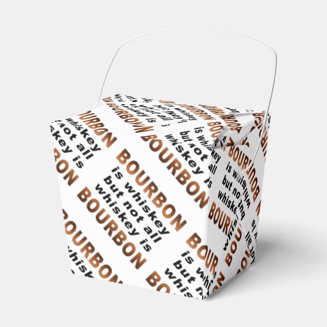FAVOR BOXES - Not All Whiskey Is BOURBON! (Front Side)