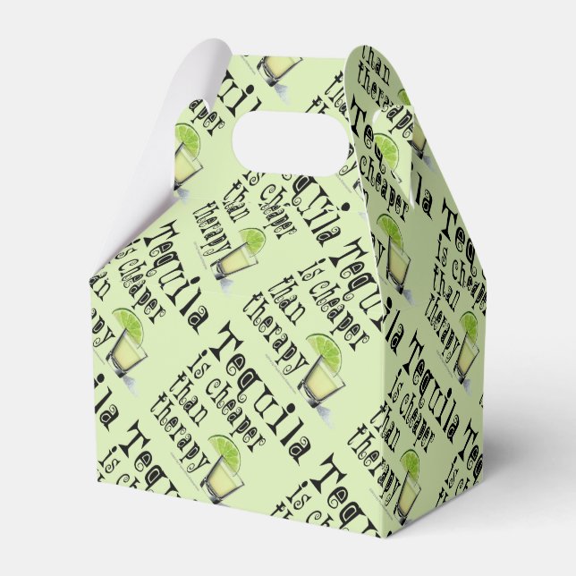 FAVOR BOXES - TEQUILA, CHEAPER THAN THERAPY (Front Side)