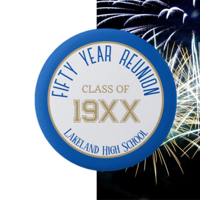 FAVOR! Custom 50th class reunion button (Creator Uploaded)