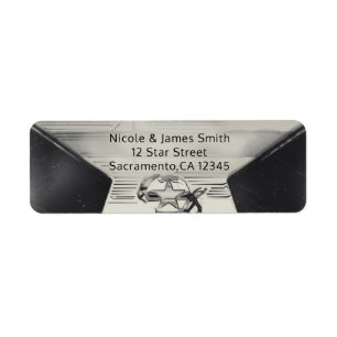 Favori personnalisé noir et blanc de Hollywood vin