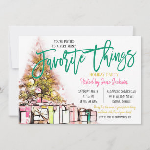 Favoris Noël Fête Invitation