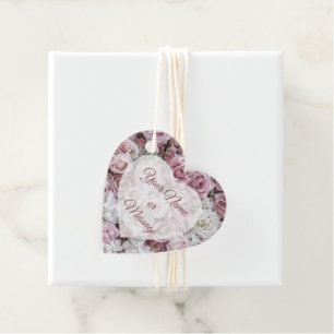 Favoriser les étiquettes - Collage Rose victorien