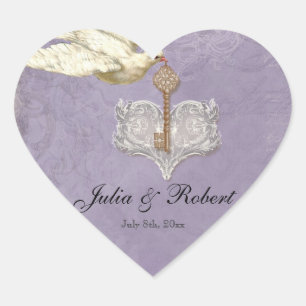 Favoriser Sticker cadeau - Clé de mon coeur, Doves