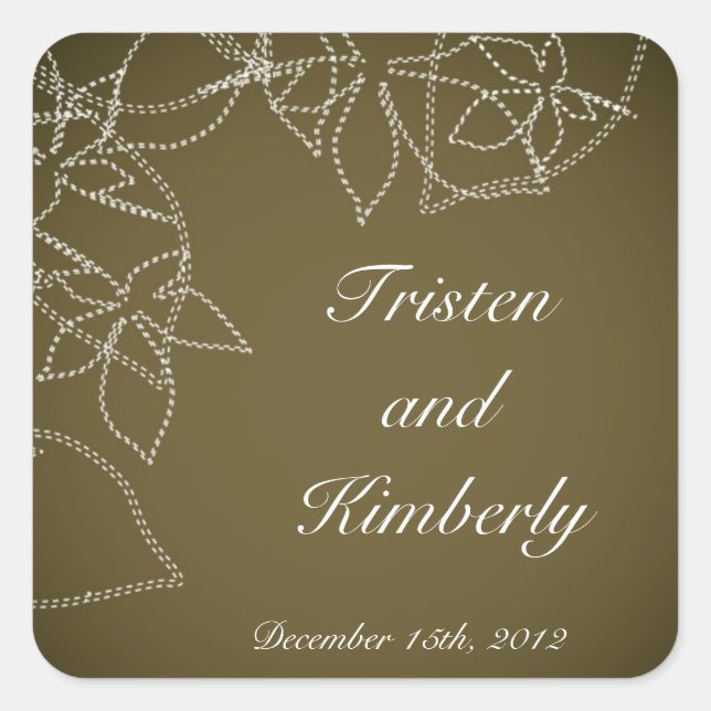 Favoriser Stickers Automne Floral Automne Chute Br (Devant)