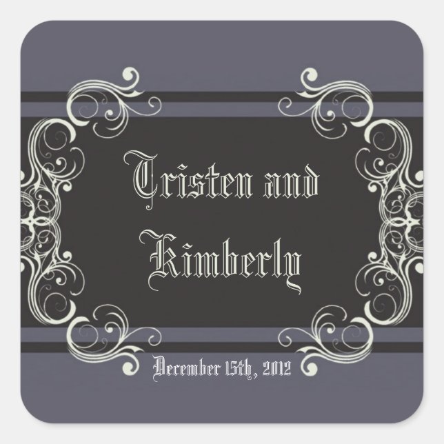 Favoriser Stickers Black Cravate Affair Filigree S (Devant)